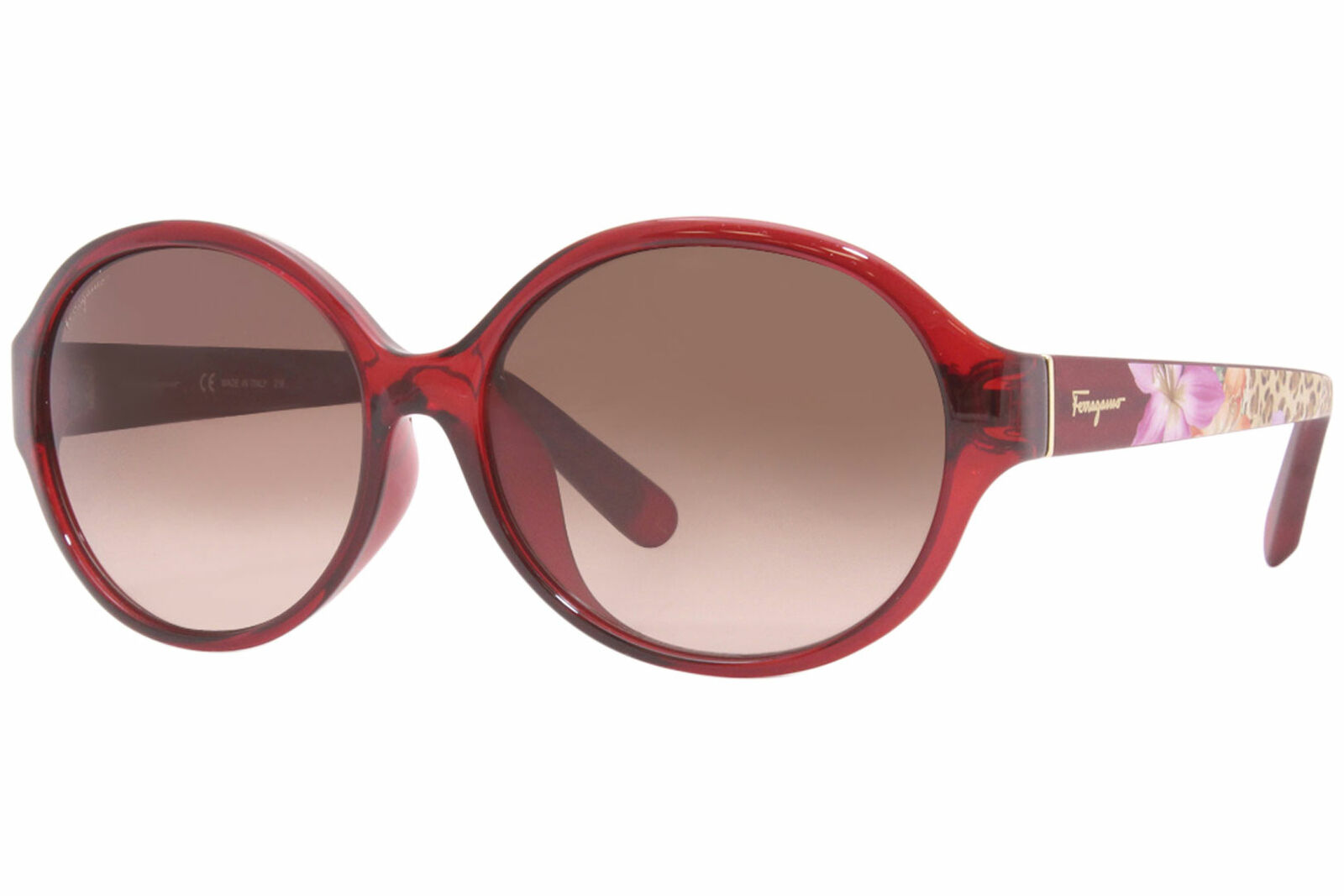 Salvatore Ferragamo Red/Brown Gradient 58mm Ladies  display picture 1