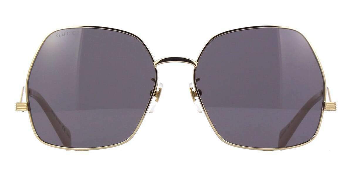Gucci Gold 60 mm Women's Sunglasses GG0972S-001 60 | eBay