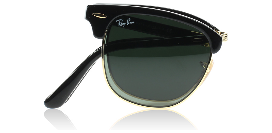 Ray ban Clubmaster Folding Gloss Black 51 mm Sunglasses RB2176 901