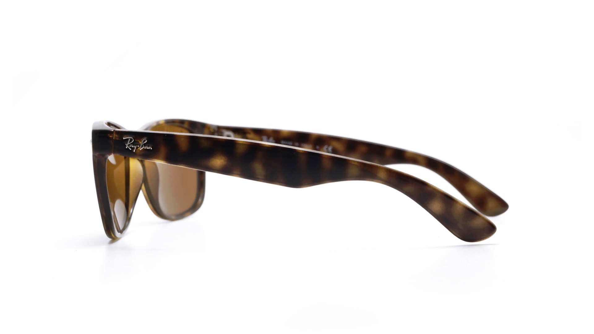 Ray-Ban New Wayfarer Polished Havana 58mm B-15 Brown Sunglasses