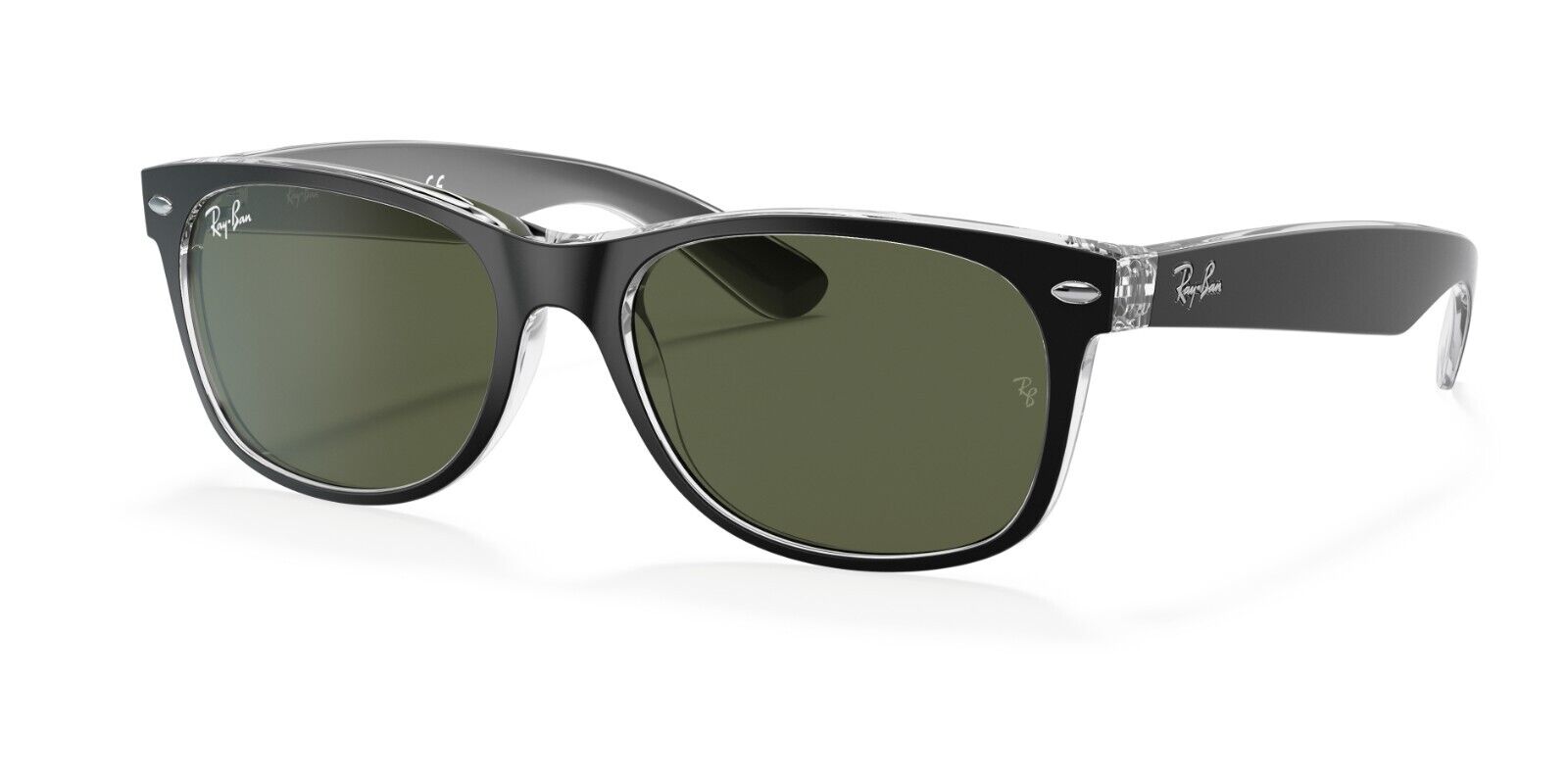 RayBan New Wayfarer Color Mix Black/Transparent G-15 55mm