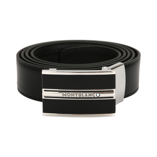 Montblanc Classic Black 30 mm Smooth Leather Belt MB118421 | eBay