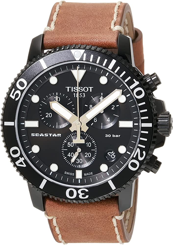 tissot seastar 1000 leather strap