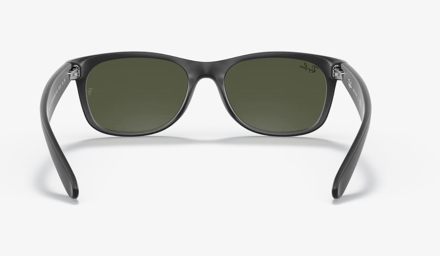 Ray-Ban New Wayfarer Black Rubber/G-15 Green 58 mm Sunglasses