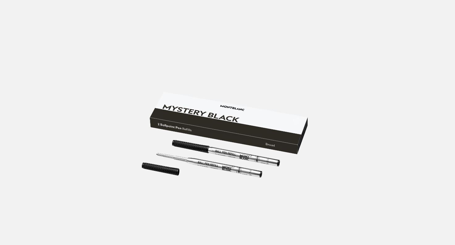 Montblanc Refill Ballpoint Broad Tip Mystery Black Pen Refill