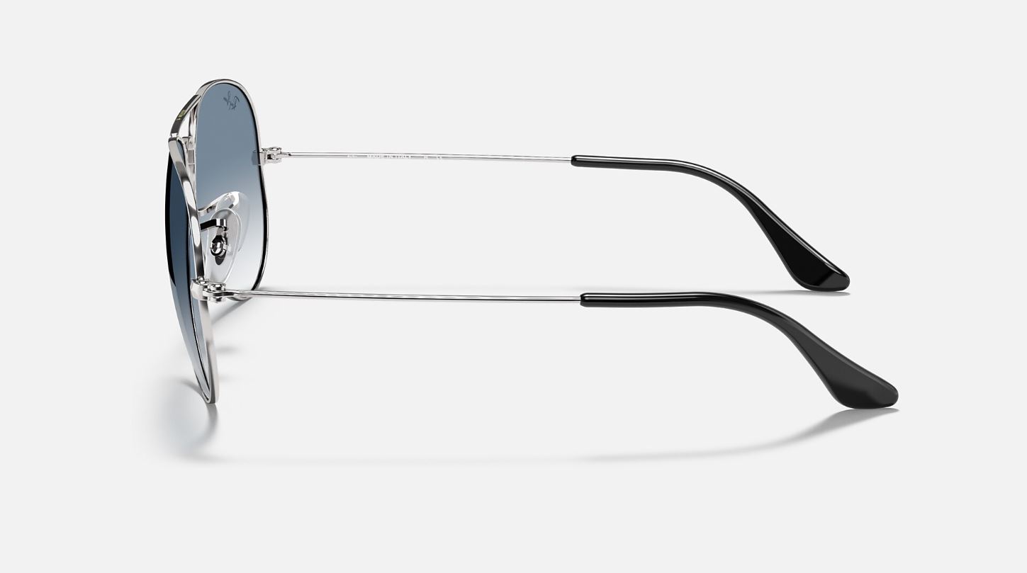 Ray-Ban Aviator Silver/Light Blue Gradient 55 mm Sunglasses RB3025