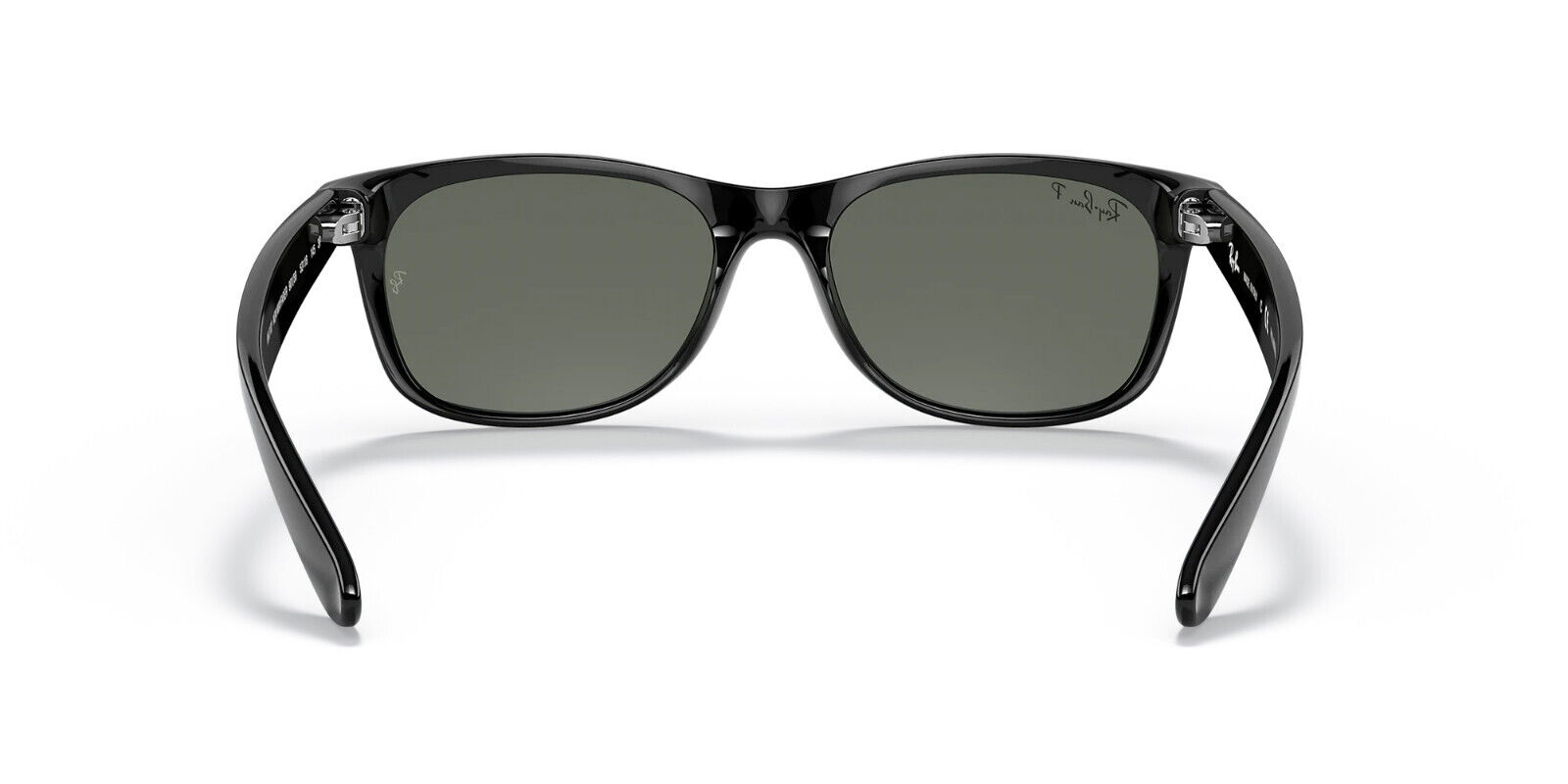 Ray-Ban New Wayfarer Classic Polished Black/Green Polarized 55 mm