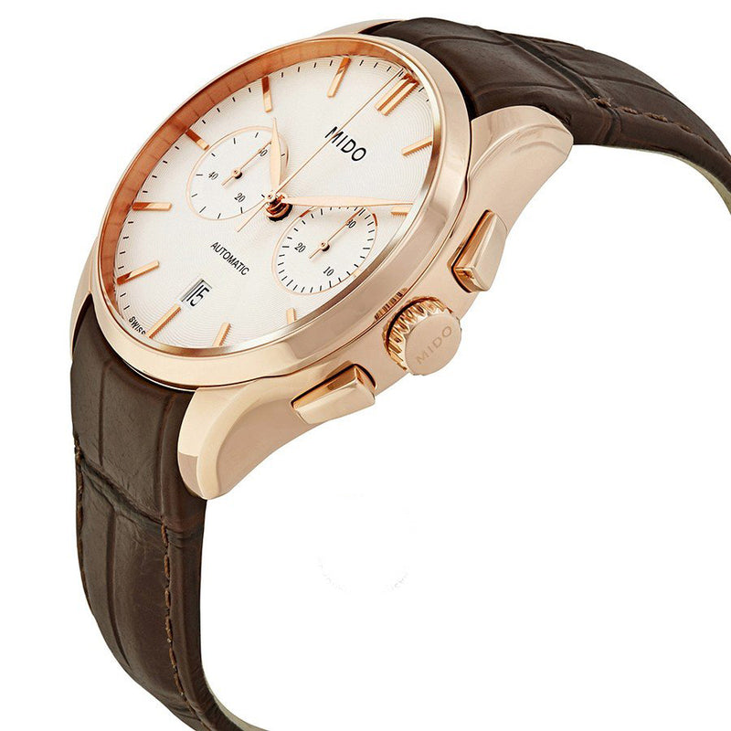 Mido Belluna II Automatic Chronograph Silver Dial 42mm Mens Watch