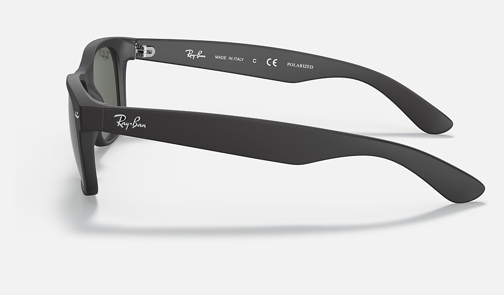 Ray-Ban New Wayfarer Classic Matte Black Polarized 52 mm Sunglasses | eBay