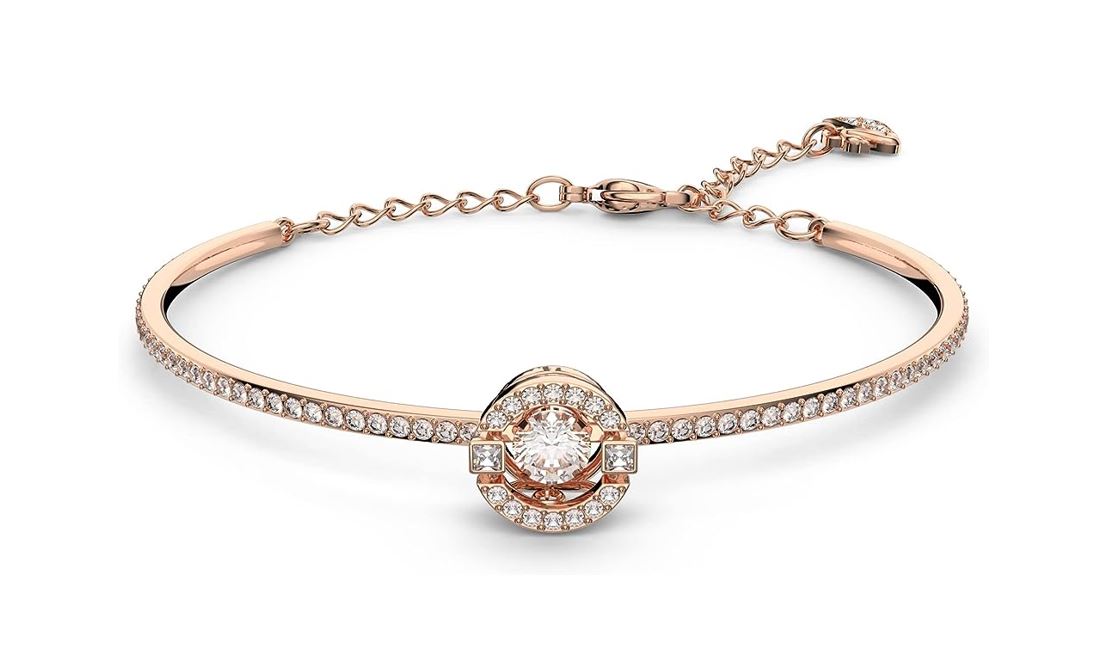 Swarovski Crystal Sparkling Dance Bangle Rose Gold Bracelet