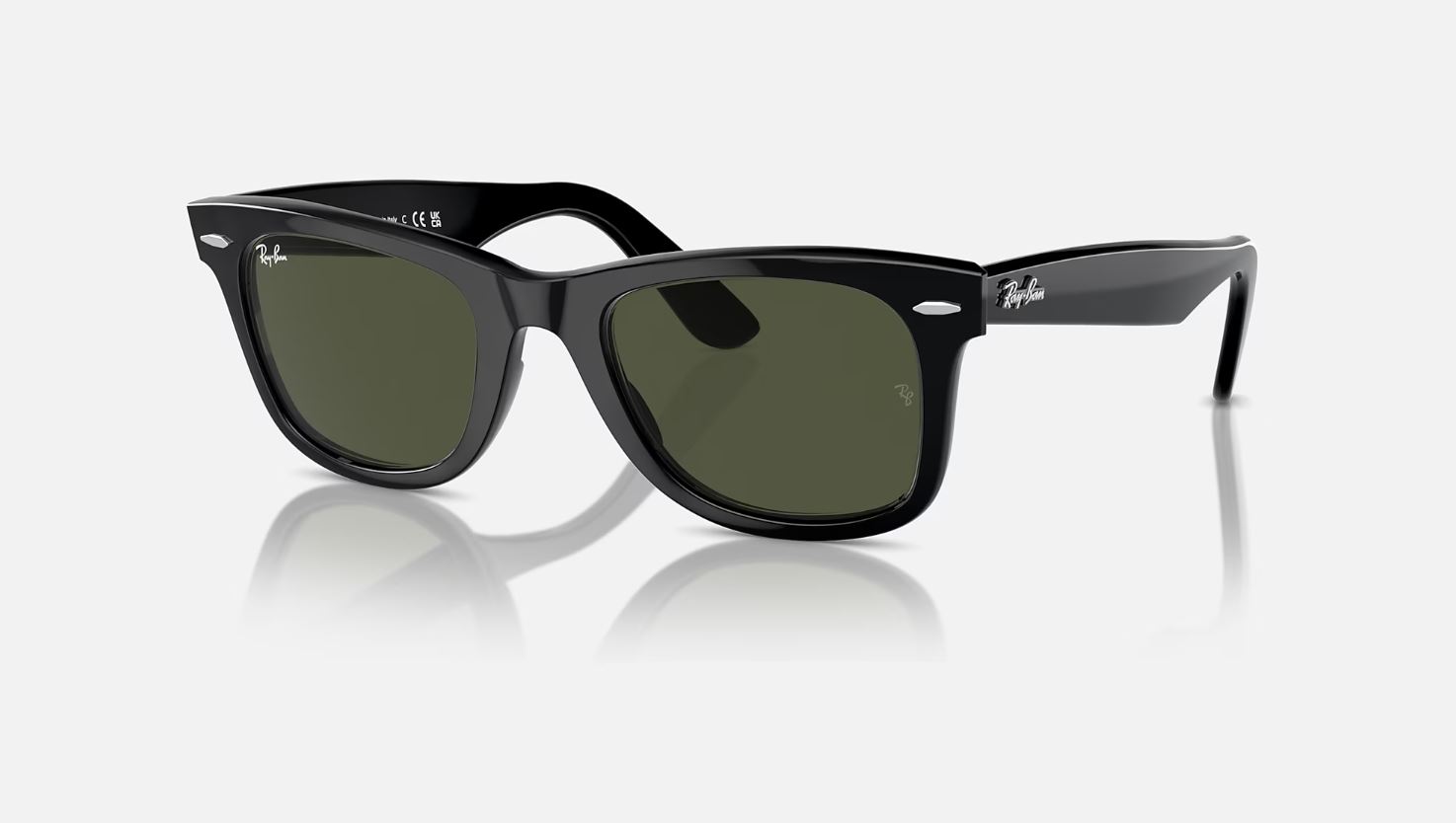 Ray-Ban Original Wayfarer Classic Black/G-15 Green 50mm Sunglasses