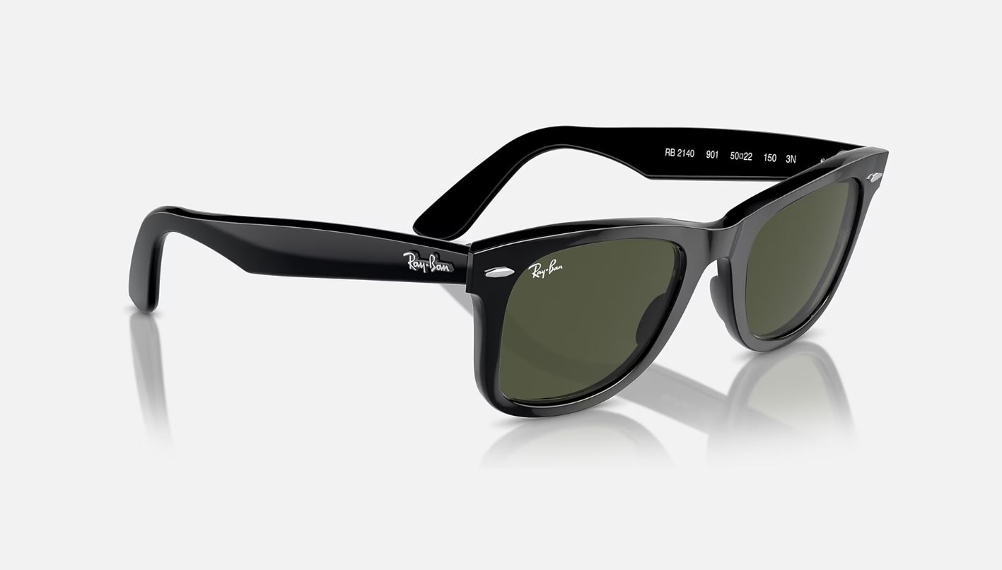 Ray-Ban　RB2140F 901 54サイズ ORIGINAL WAYFA Ray-Ban Original Wayfarer Classic Black/G-15 Green 50mm Sunglasses