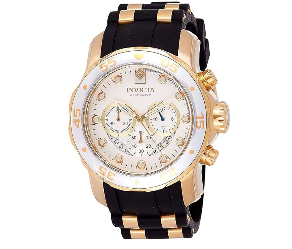 Invicta Pro Diver Scuba Chronograph Silver Dial 48 mm Watch | eBay