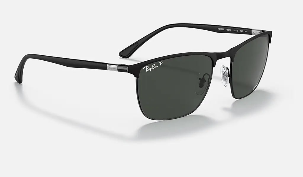 Ray-Ban RB3686 Chromance Matte Black / Dark Grey Polarized 57 mm