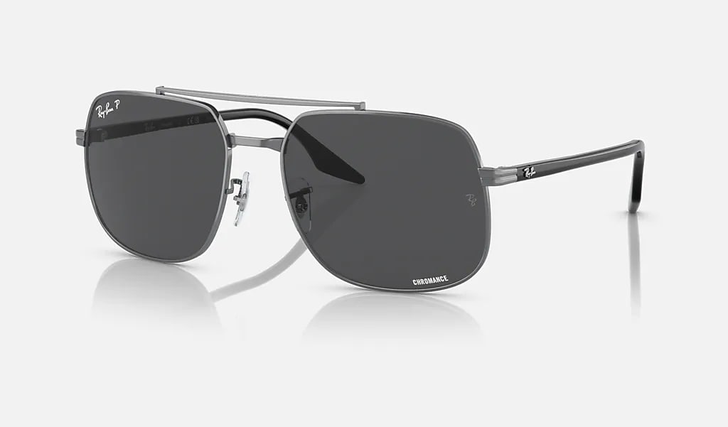 Ray-Ban RB3699 Chromance Polished Gunmetal/Dark Grey Polarized+ 59