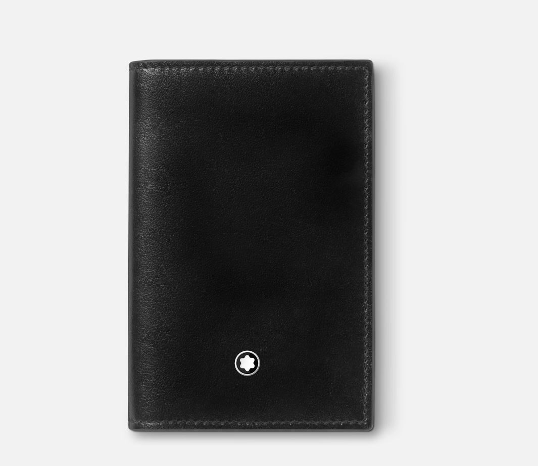 Montblanc Meisterstück Card Holder 2cc Wallet | Black Leather