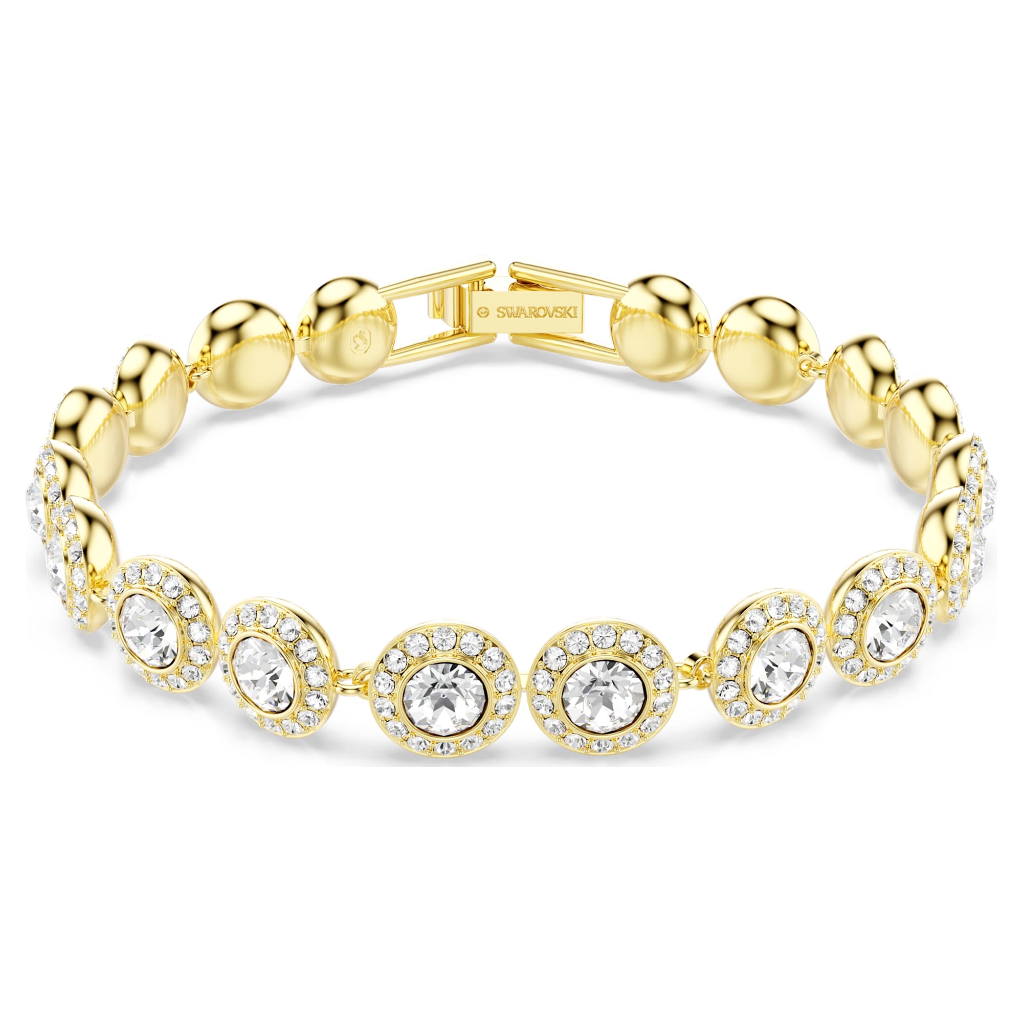 【クーポン対象外】 Swarovski Una Angelic Tennis Bracelet Round Cut, Pavé アクセサリー