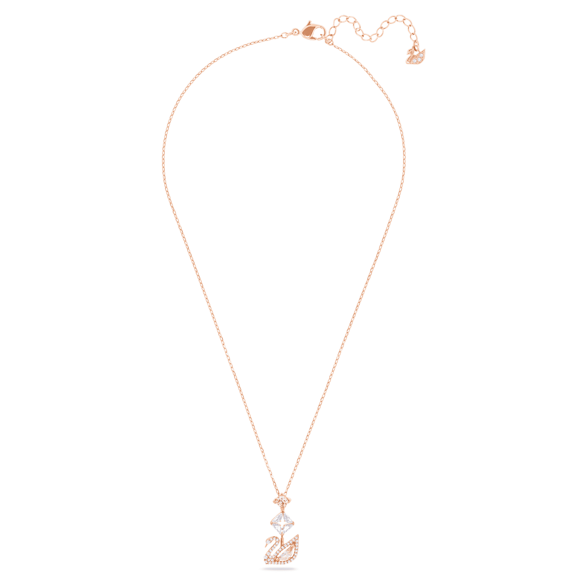 【SWAROVSKI】Swan ペンダント 5473024 Swarovski Swan Pendant Necklace Swan, Pink, Rose Gold-Tone