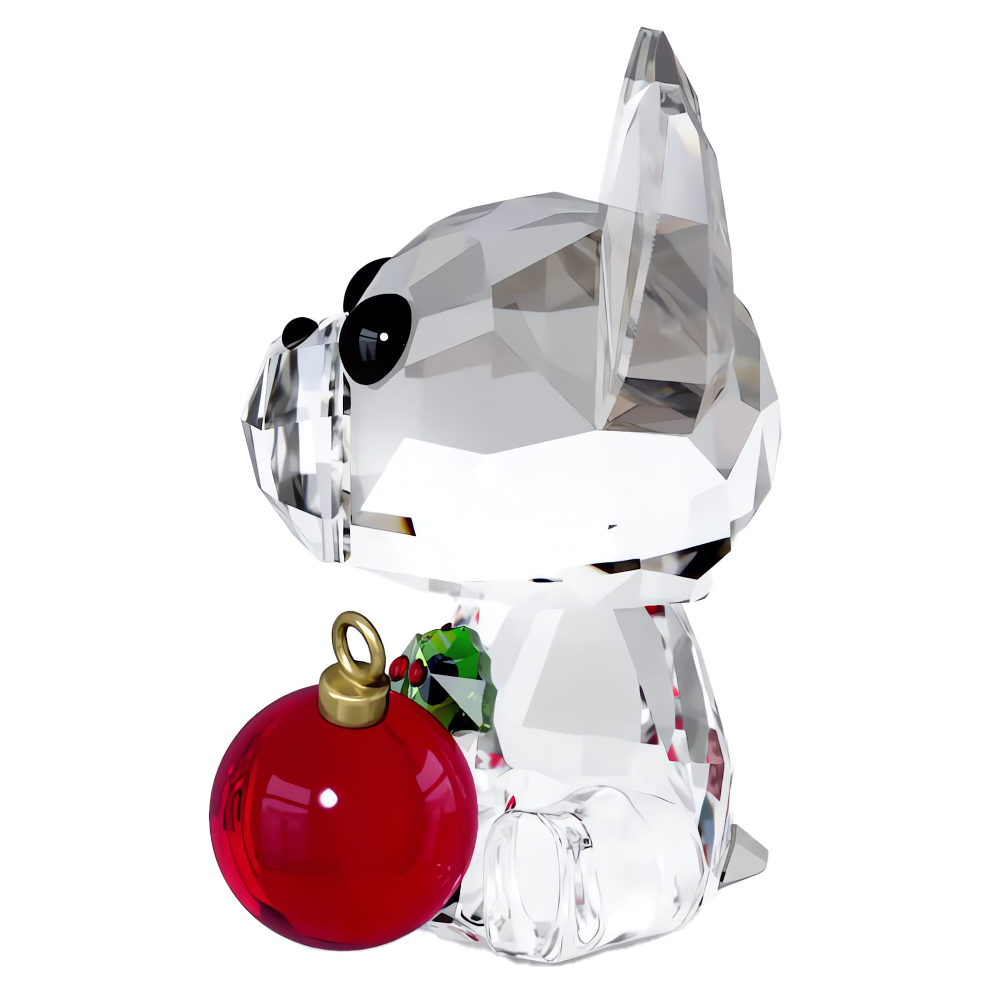 Swarovski Holiday Cheers French Bulldog Crystal Figurine