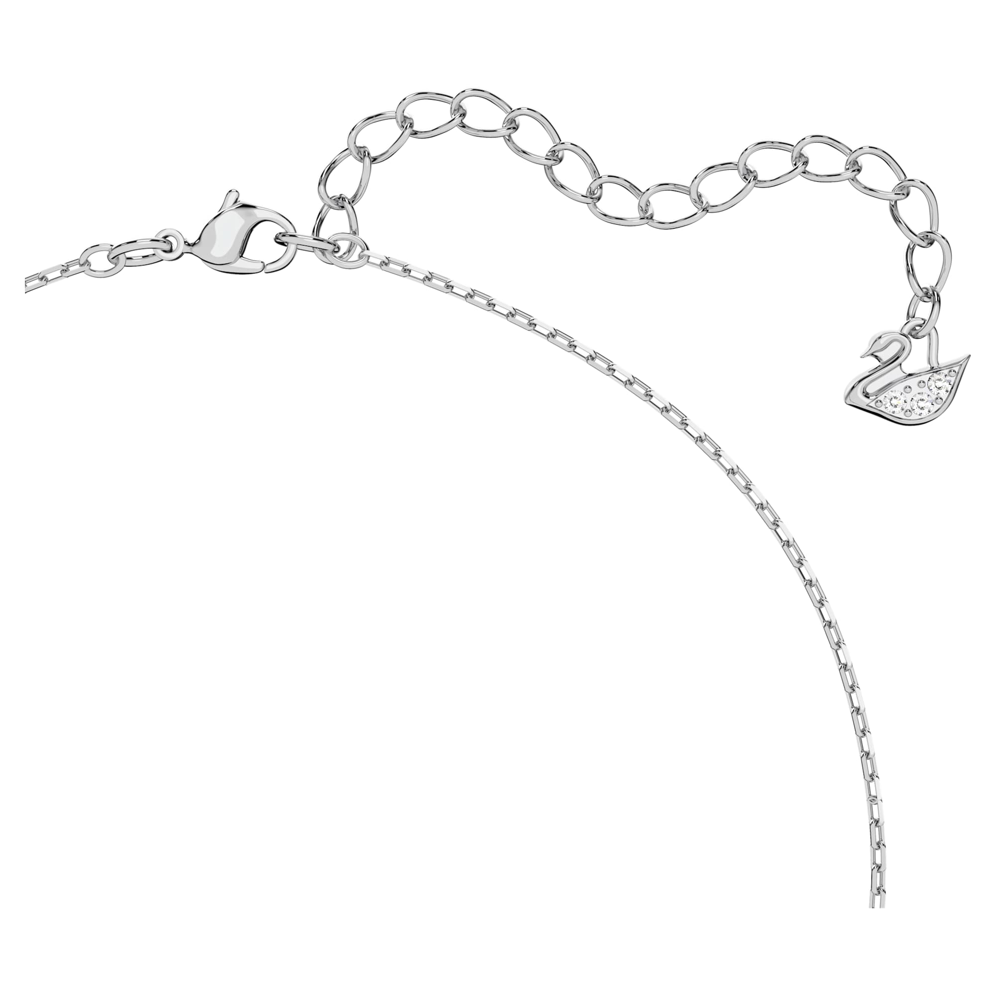 【SWAROVSKI】 Una Pendant 5599177 Swarovski Una pendant, Octagon cut, White, Rhodium plated