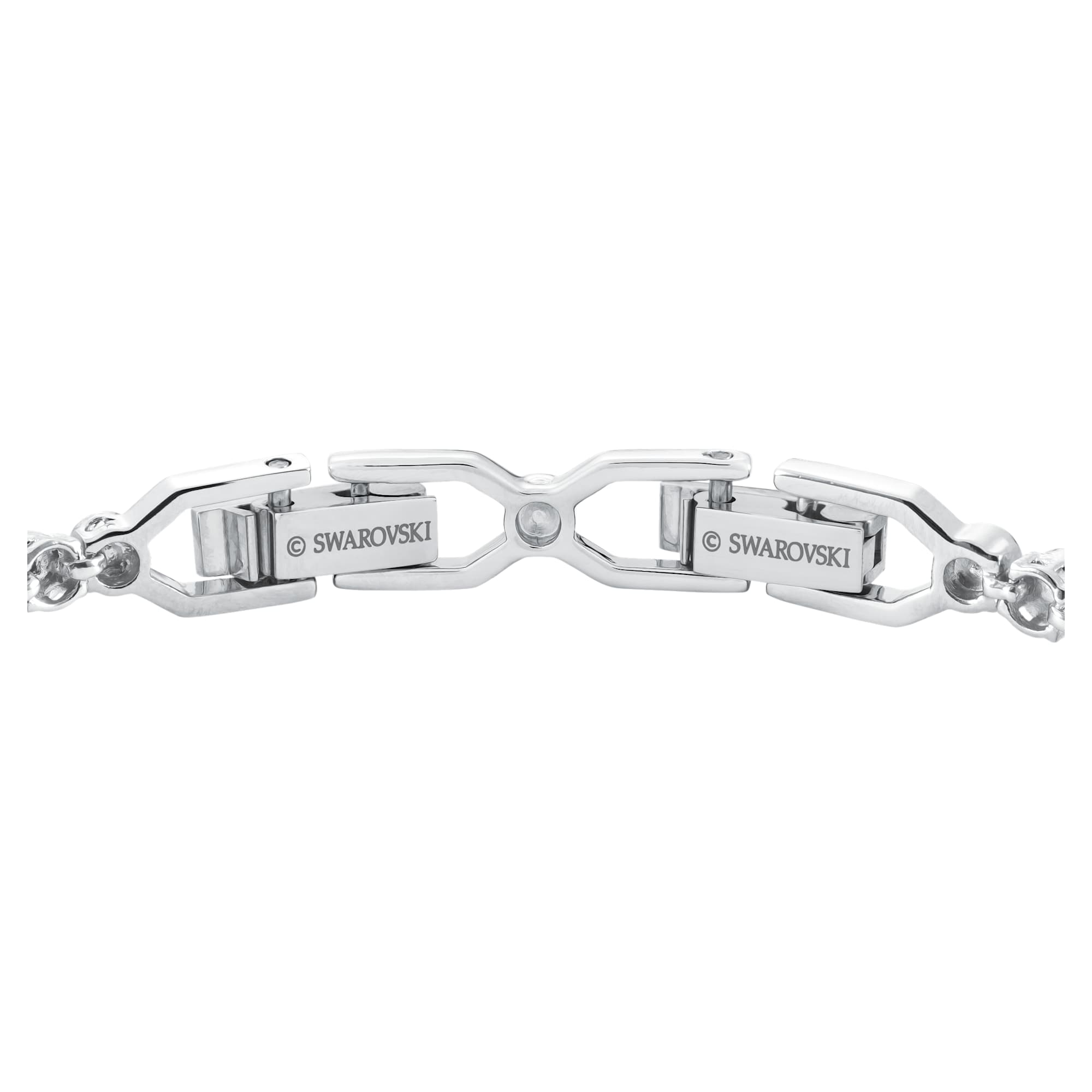 Swarovski Imber Emily Tennis Bracelet Round Cut, White, Rhodium