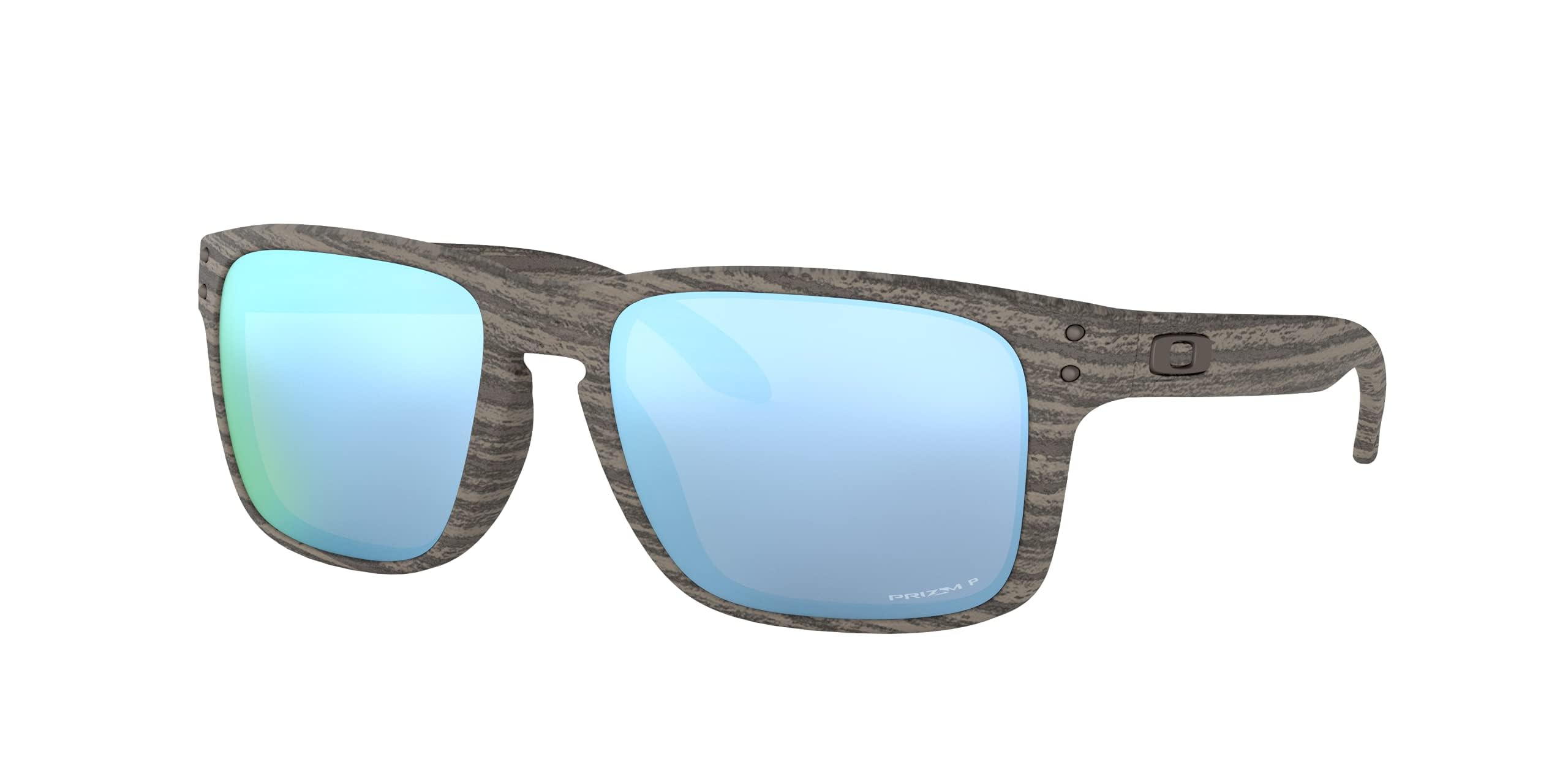 Oakley Holbrook Woodgrain/Prizm Deep Water Polarized Sunglasses