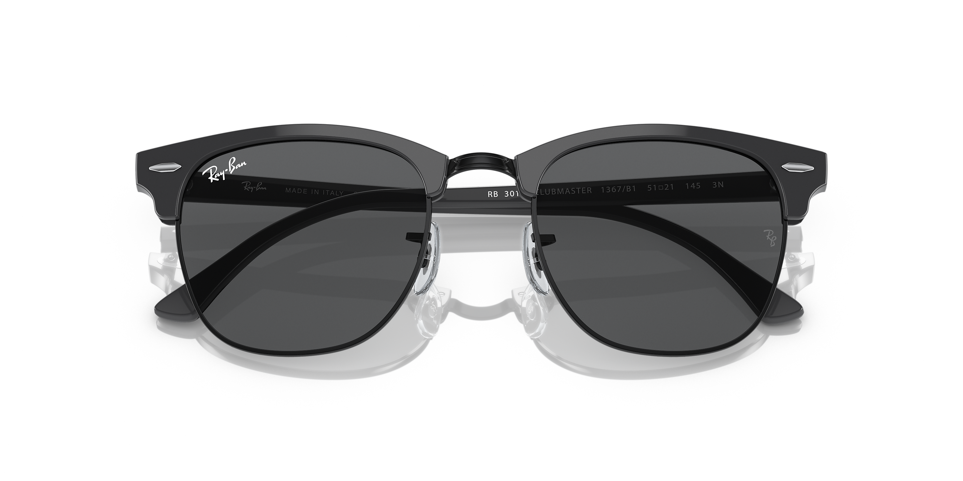 Ray-Ban Clubmaster Classic Grey/Dark Grey 51 mm Sunglasses RB3016