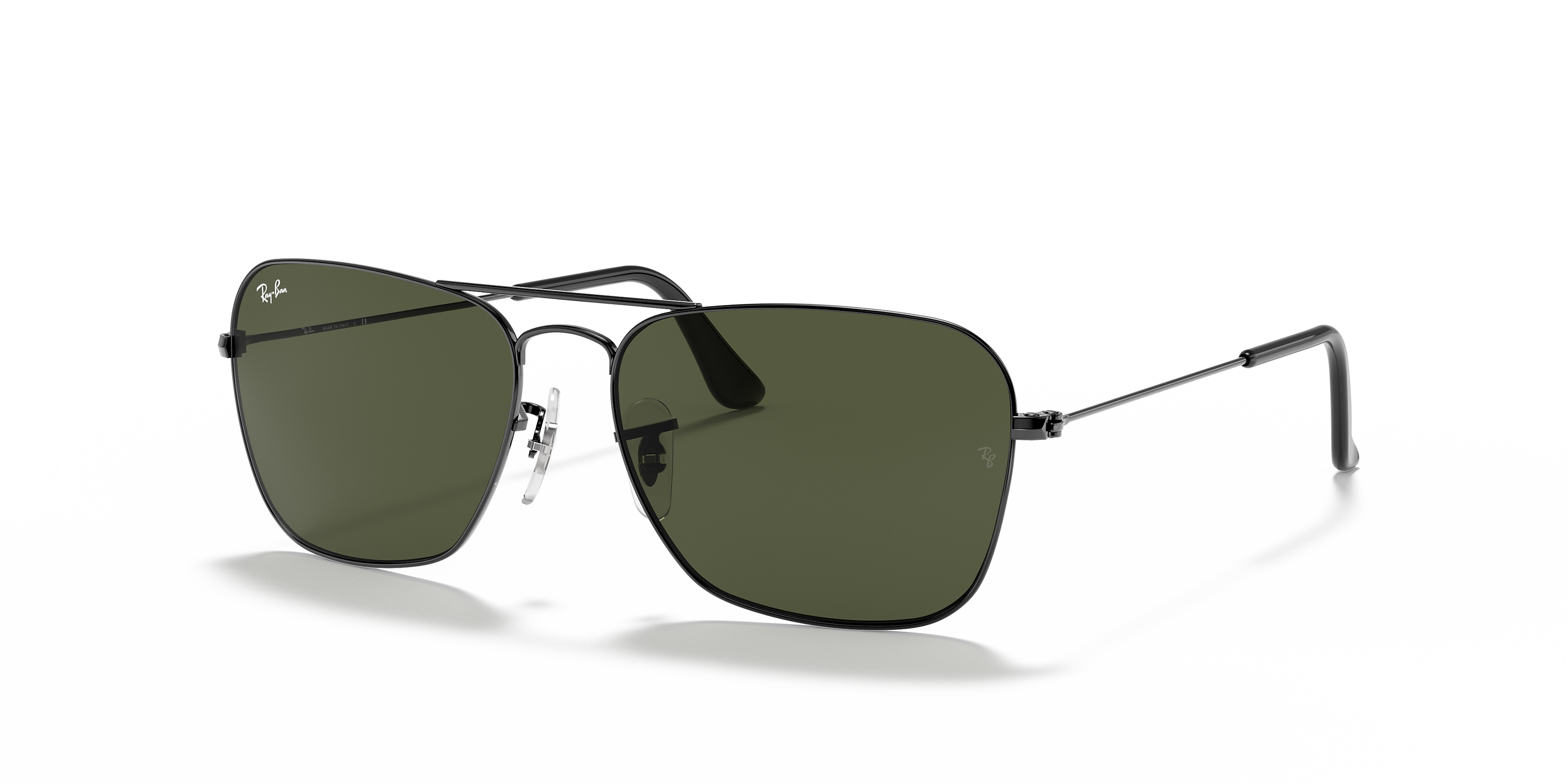 Ray-Ban Caravan Polished Gunmetal / G-15 Green 58 mm Sunglasses