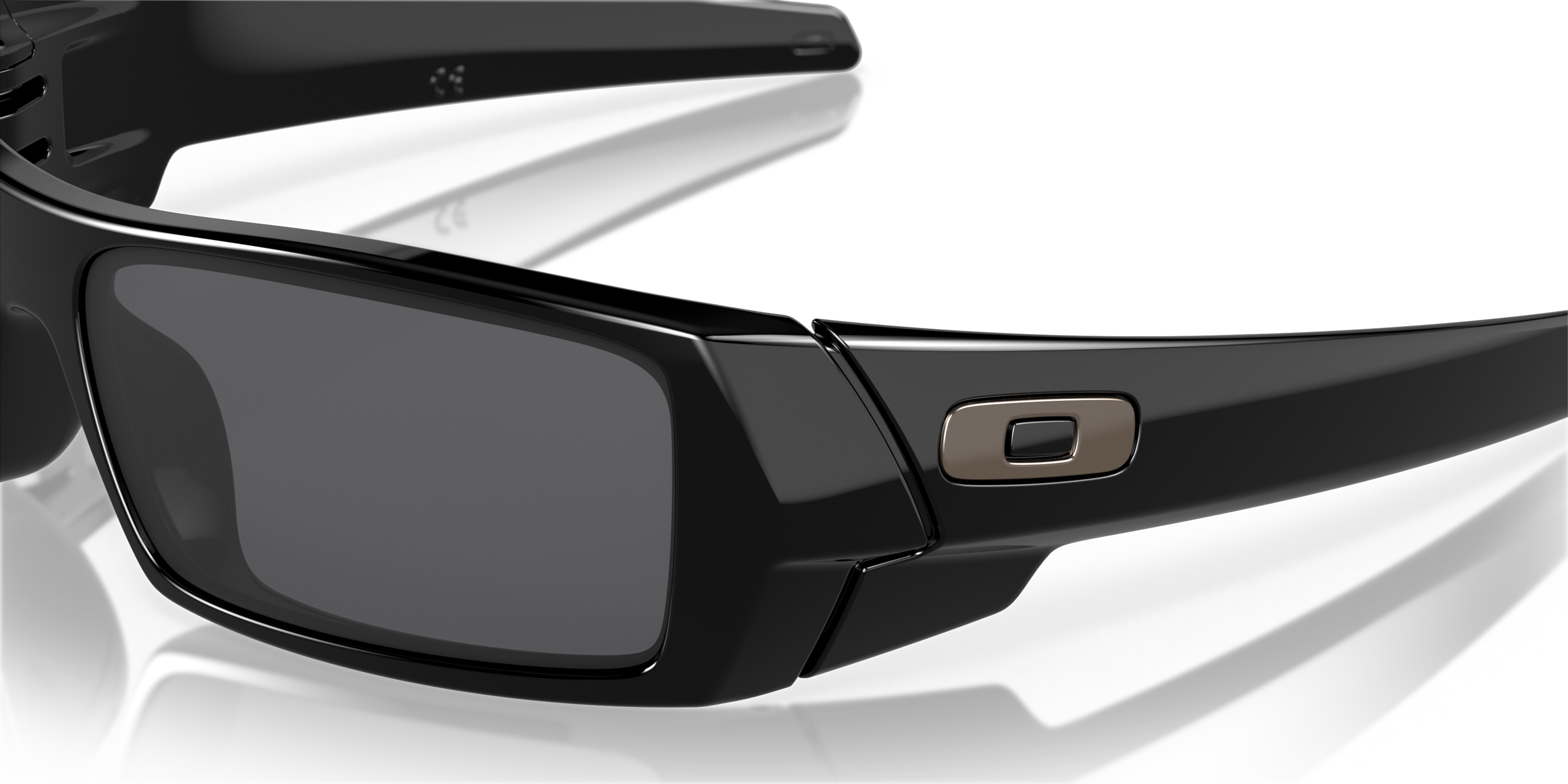 Oakley Gascan Polished Black/Grey 60 mm Men's Sunglasses OO9014 03