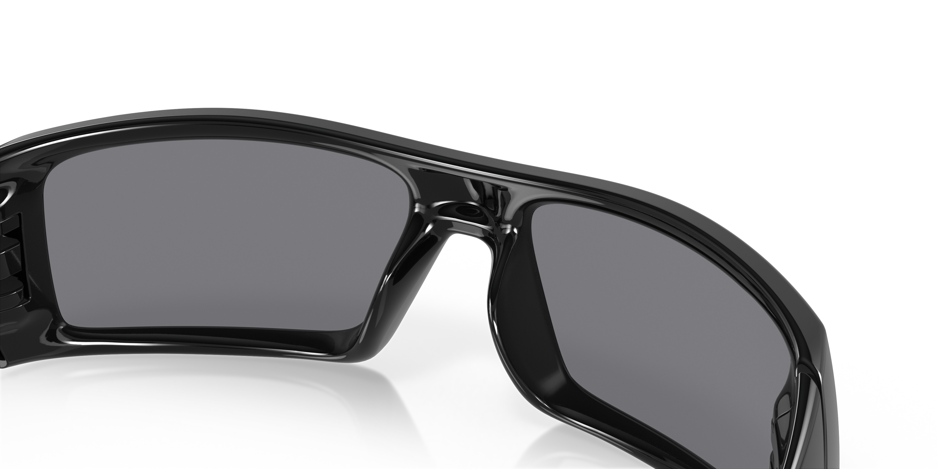 Oakley Gascan Polished Black/Grey 60 mm Men's Sunglasses OO9014 03
