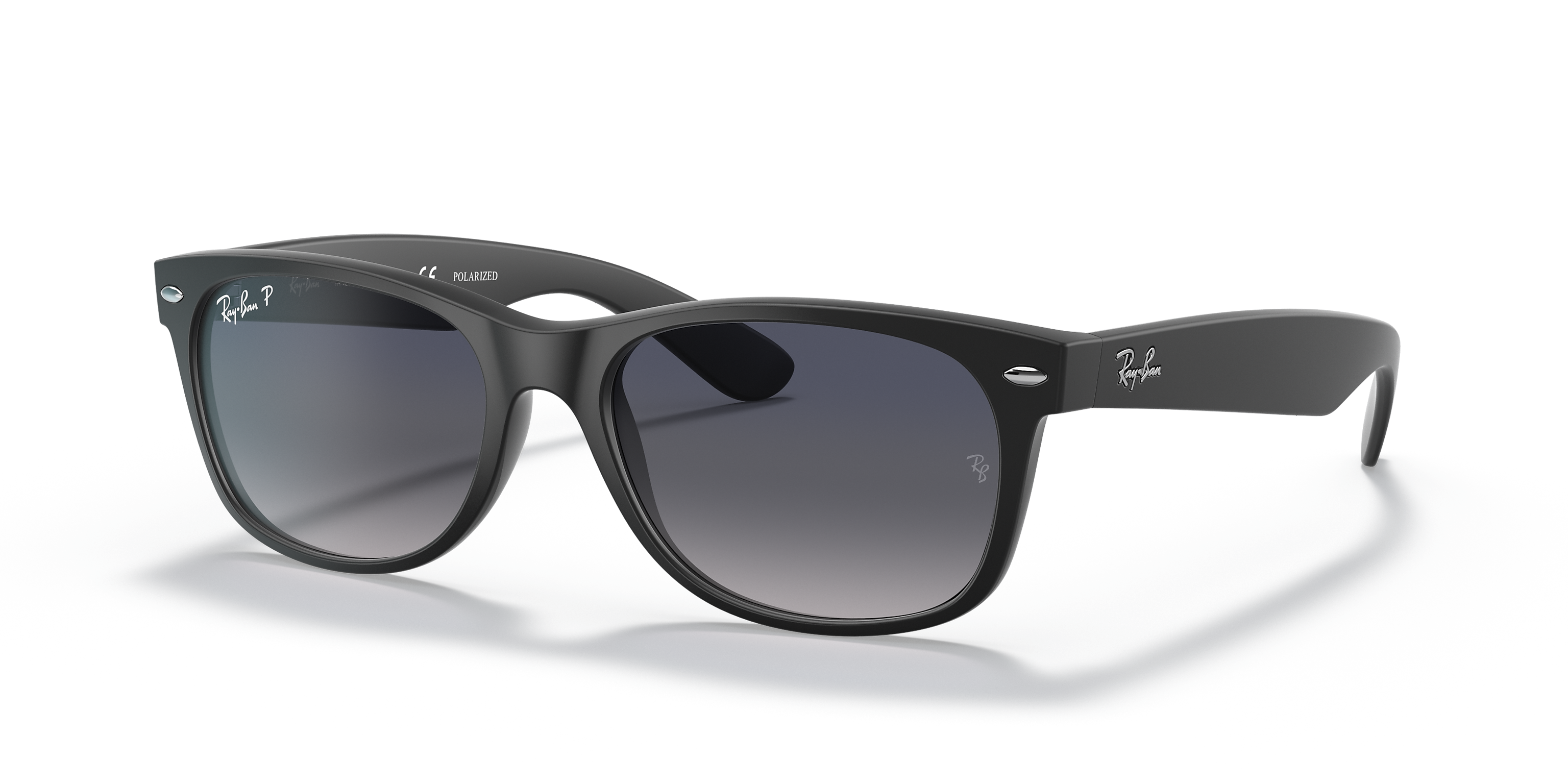 RB2132F.601S/78.55口18/140 Amazon.com: Ray Ban RB2132 Wayfarer 601S78 Matte Black/Polar
