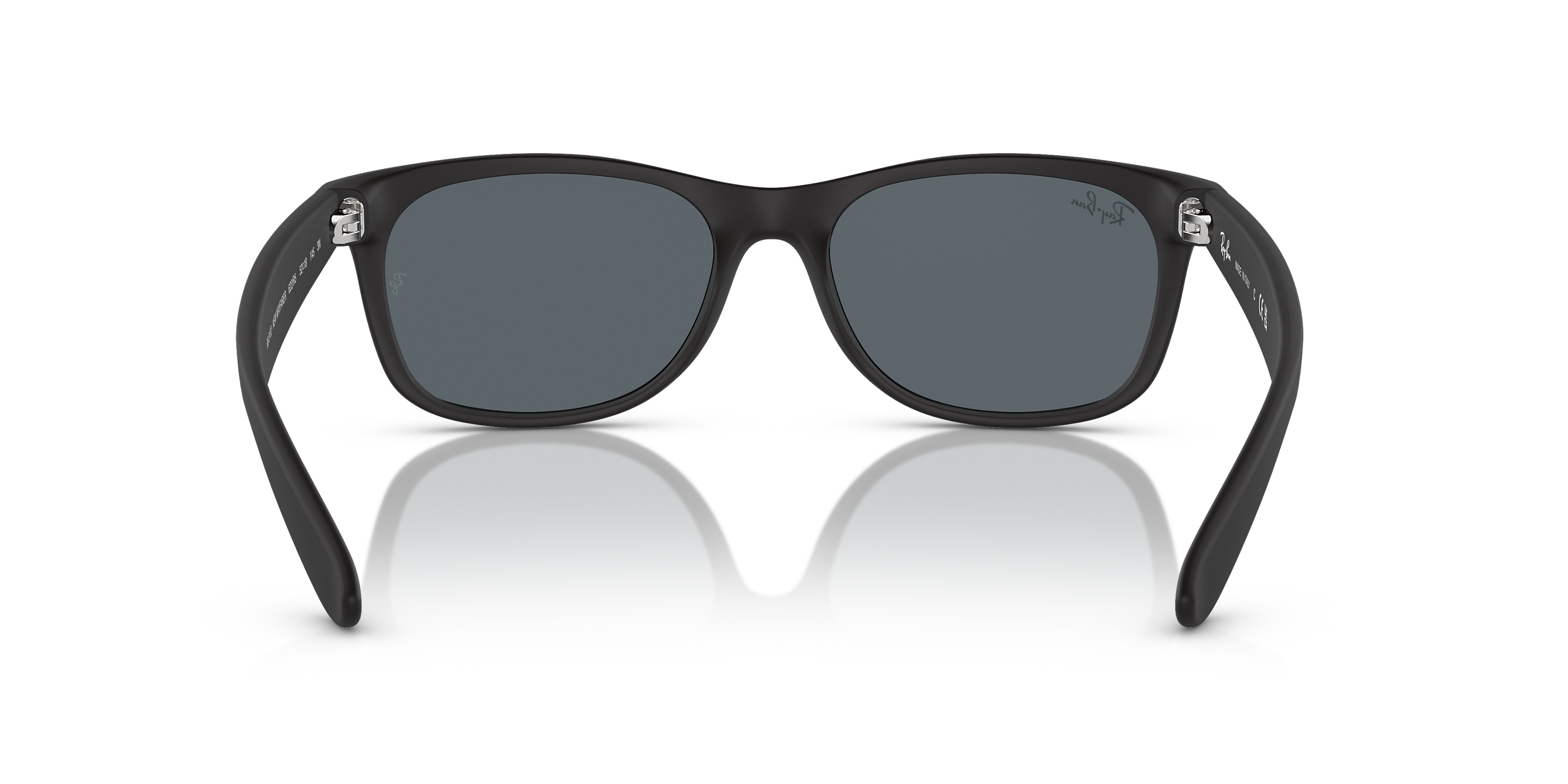 Ray-Ban New Wayfarer Matte Black/Blue 58 mm Sunglasses RB2132 622