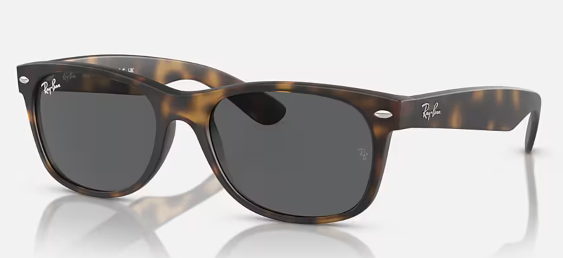 Ray-Ban New Wayfarer Matte Havana/Dark Grey 52 mm Sunglasses