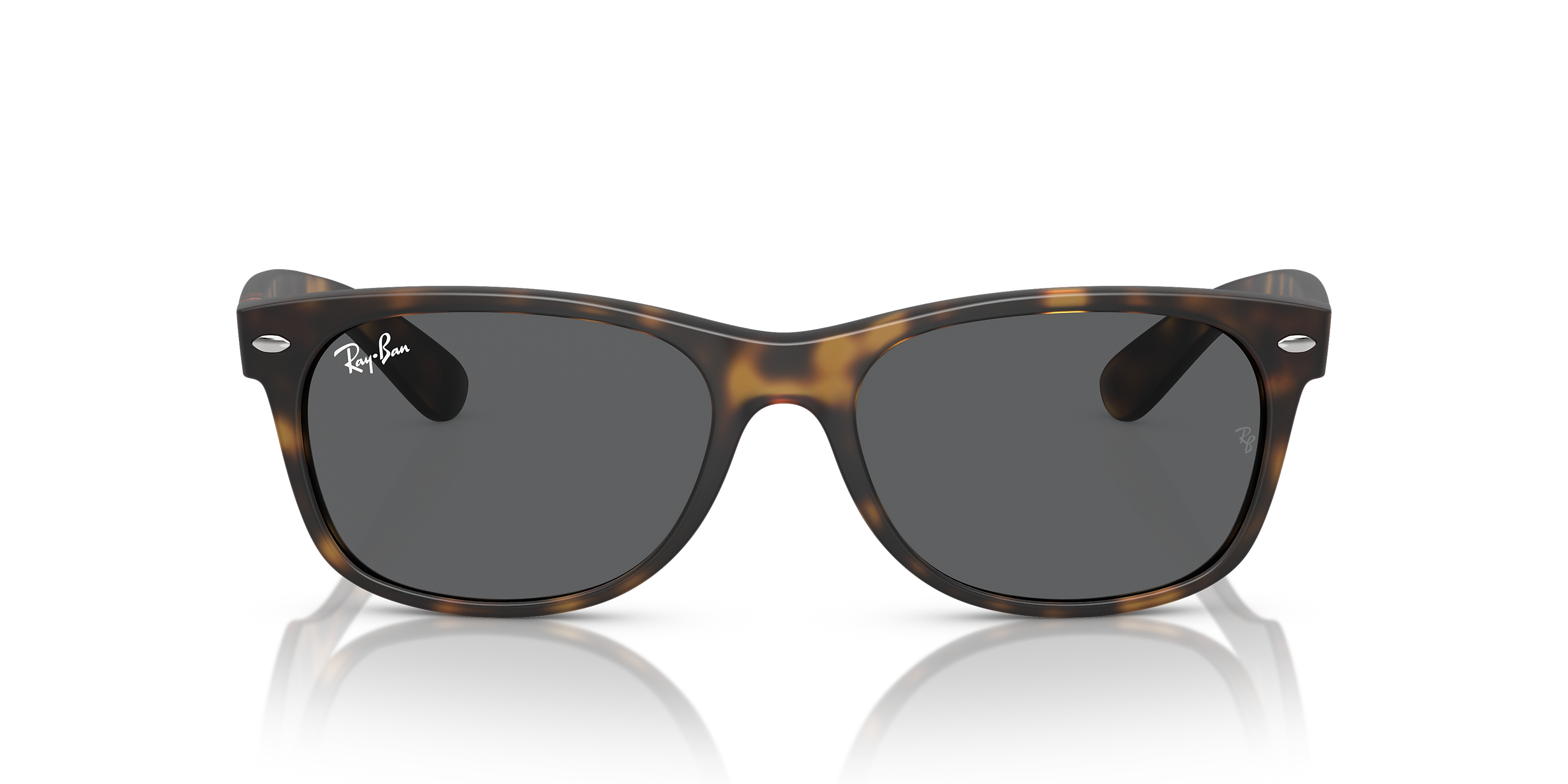 Ray-Ban New Wayfarer Matte Havana/Dark Grey 58 mm Sunglasses