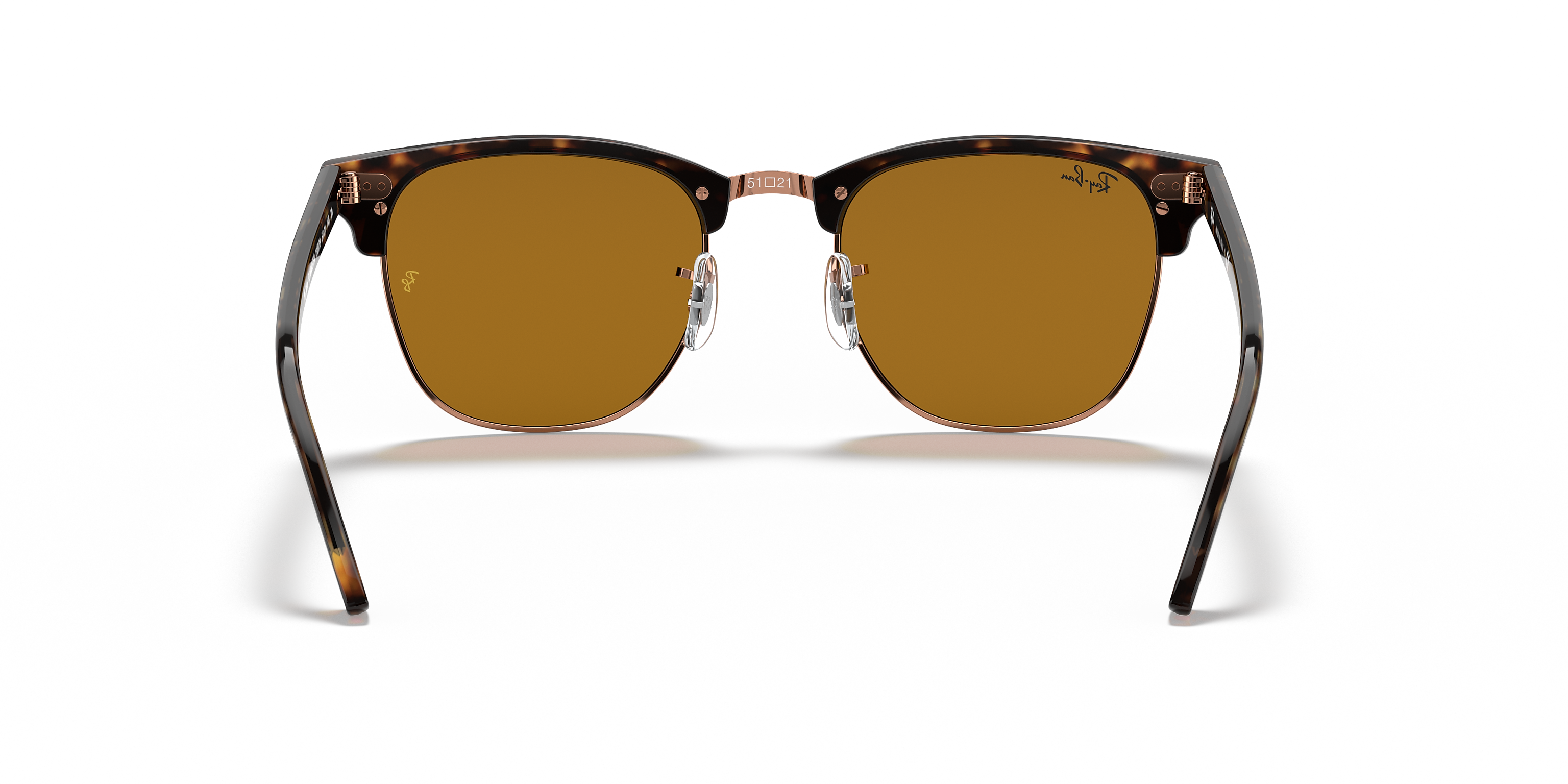 Ray-Ban Clubmaster Polished Havana/Brown Classic B-15 51 mm  display picture 1