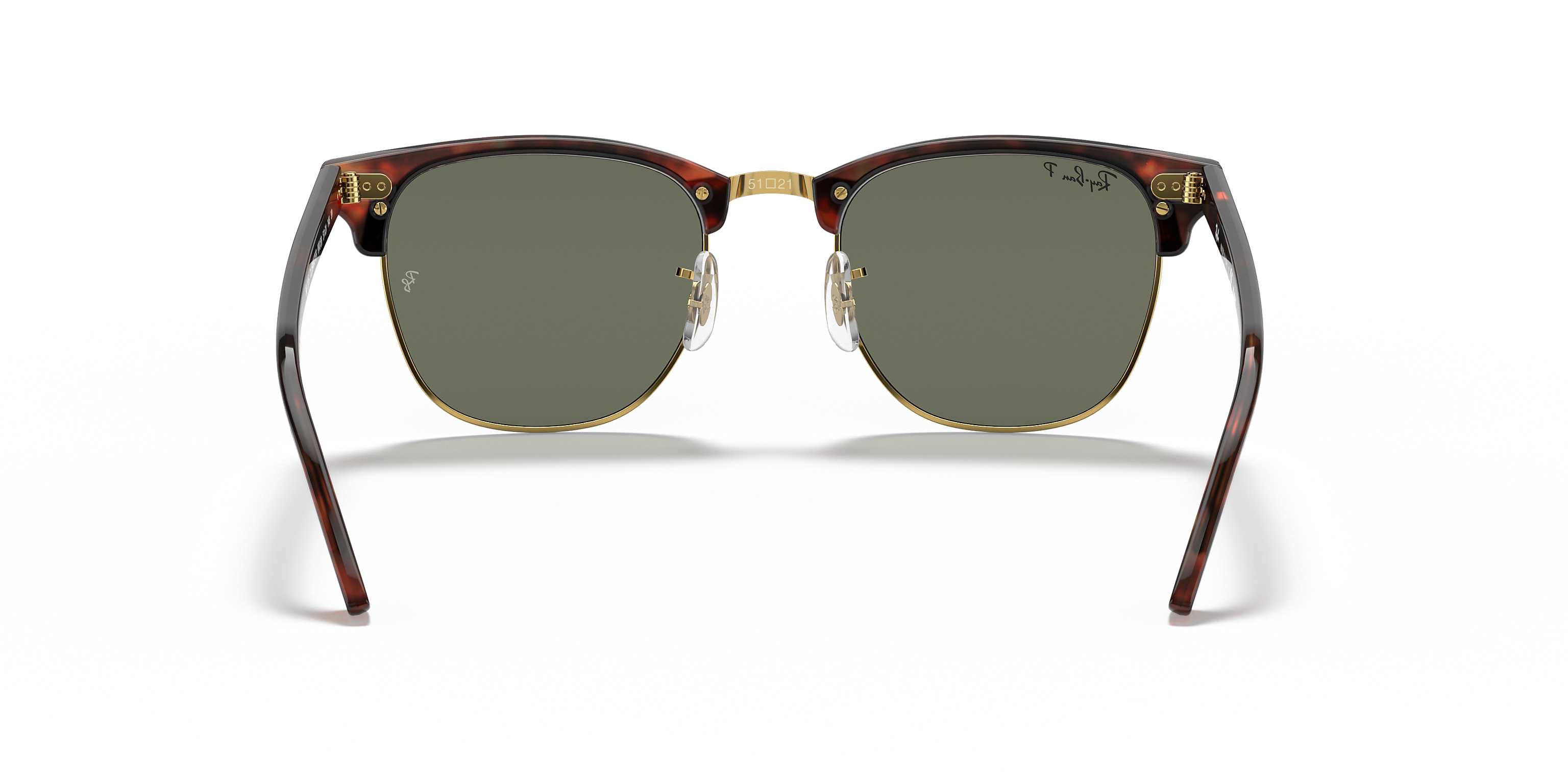 Ray-Ban Clubmaster Classic Tortoise/Gold / G-15 Green Polarized 49