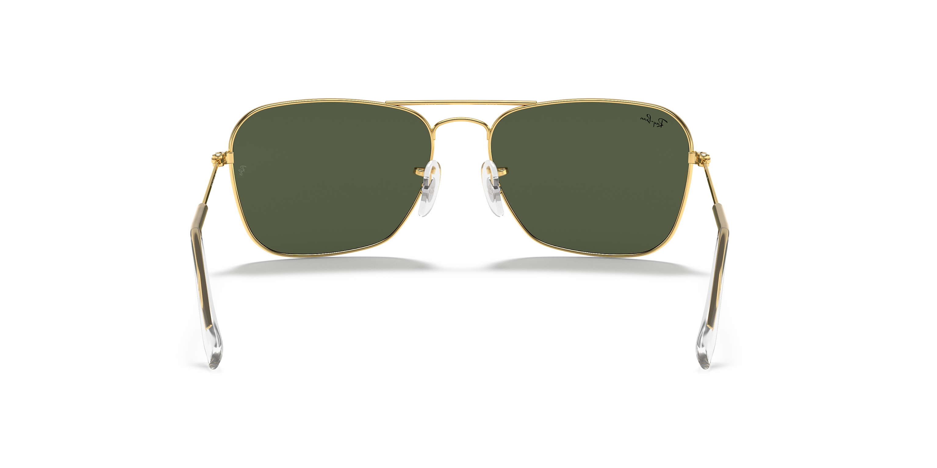 Ray-Ban Caravan sunglasses (RB3136). Polished gunmetal frame/G-15 green lenses Ray-Ban RB3136 004 Caravan Gunmetal Frame G-15 Green Lenses  main image 2