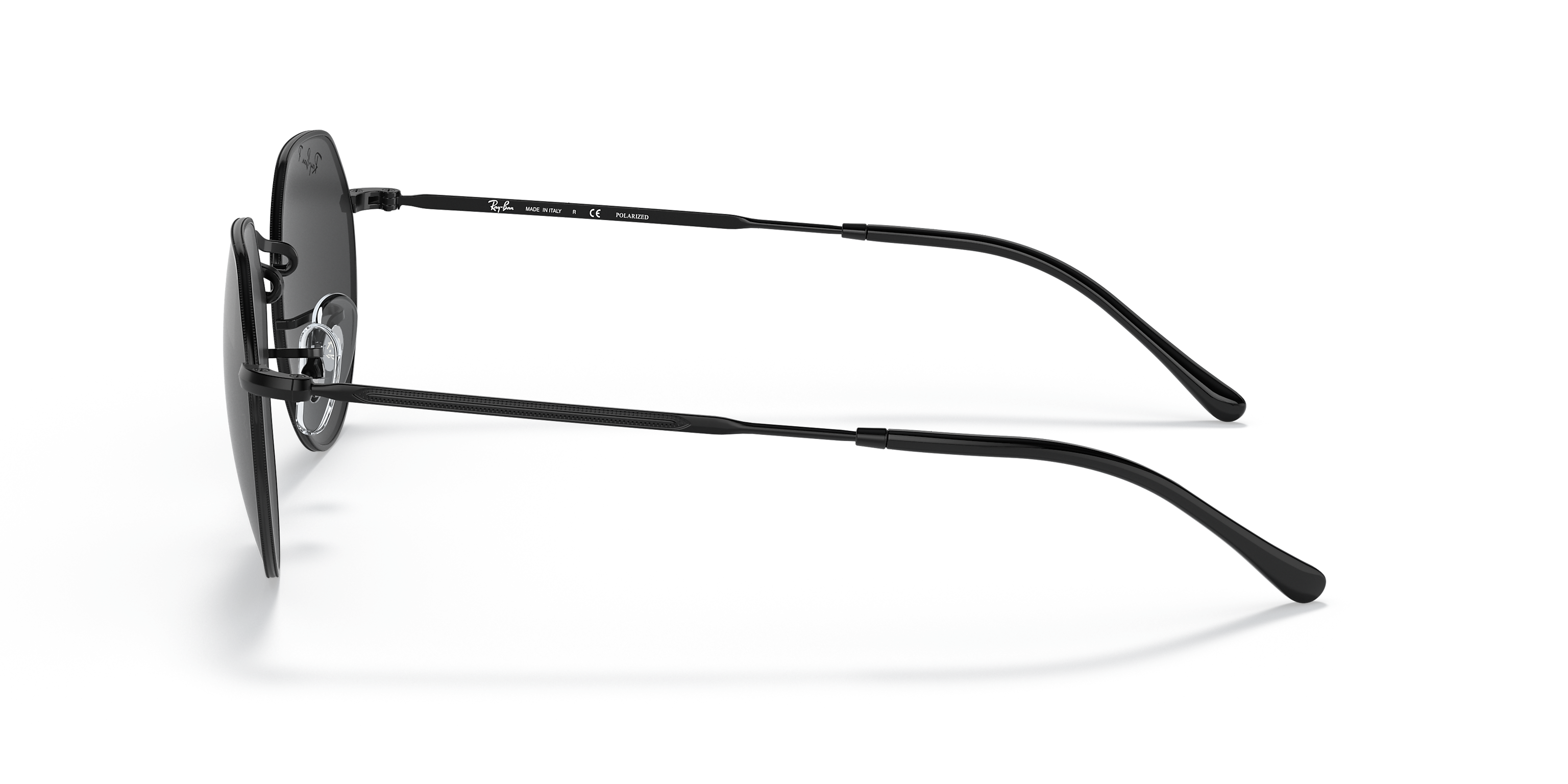 Ray-Ban Jack Polished Black/Black Polarized 53 mm Sunglasses