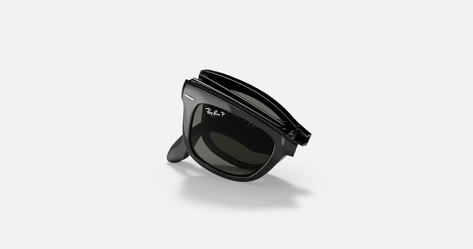 Ray-Ban Wayfarer Folding Classic Green Polarized Sunglasses RB4105