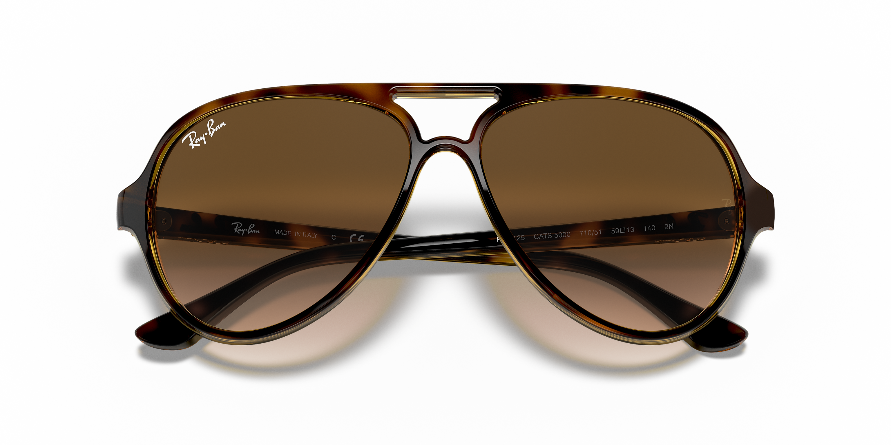 Ray-Ban Cats 5000 Classic Light Havana Light Brown Gradient 