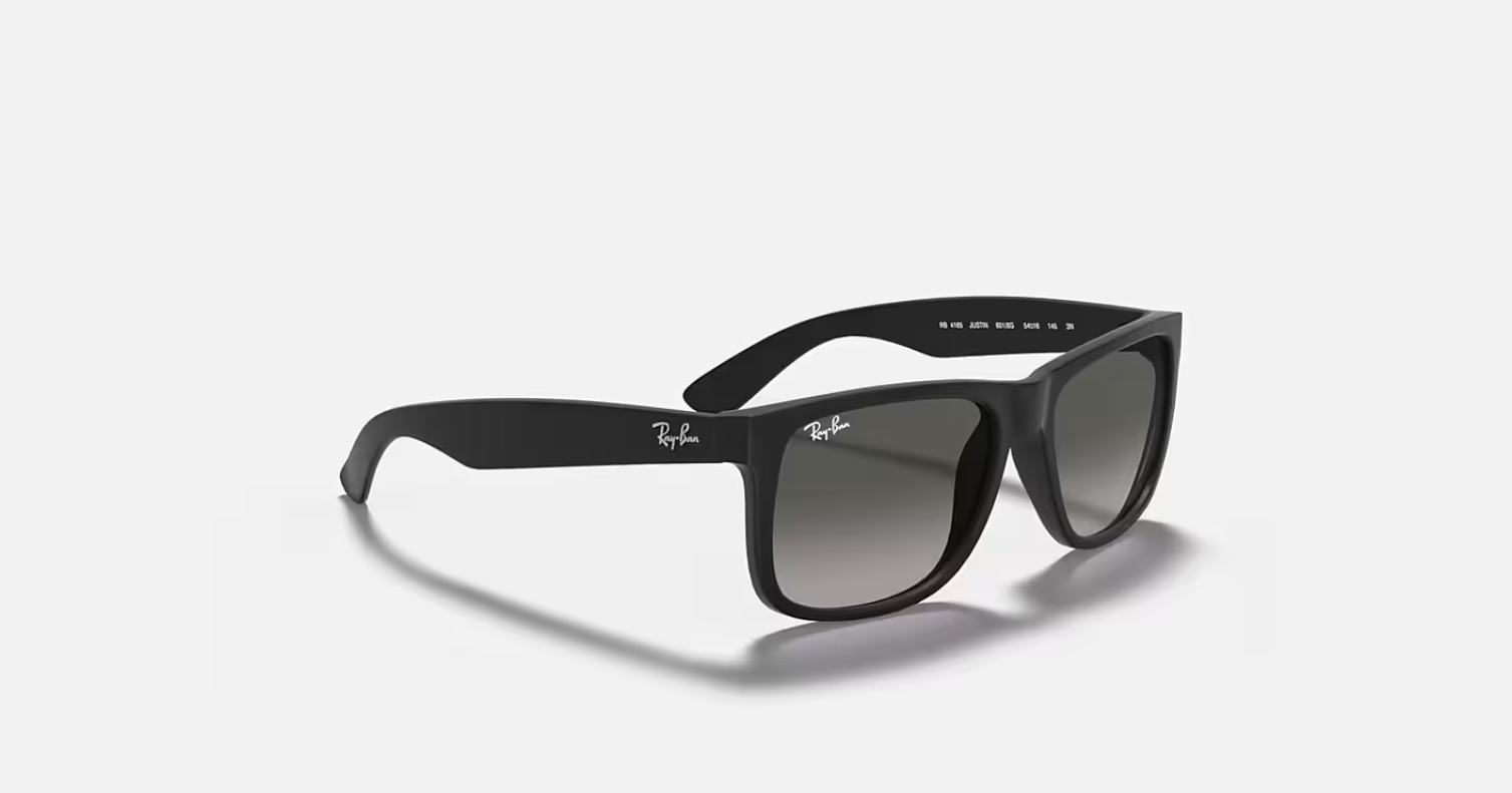 Ray-Ban Justin Classic Black/Dark Grey Gradient 54 mm Sunglasses