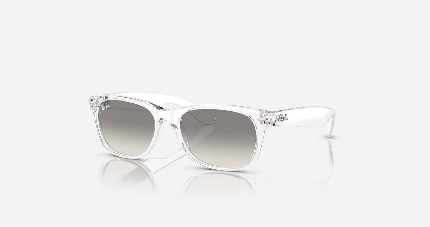 Ray-Ban New Wayfarer Transparent/Grey Gradient 55 mm Sunglasses