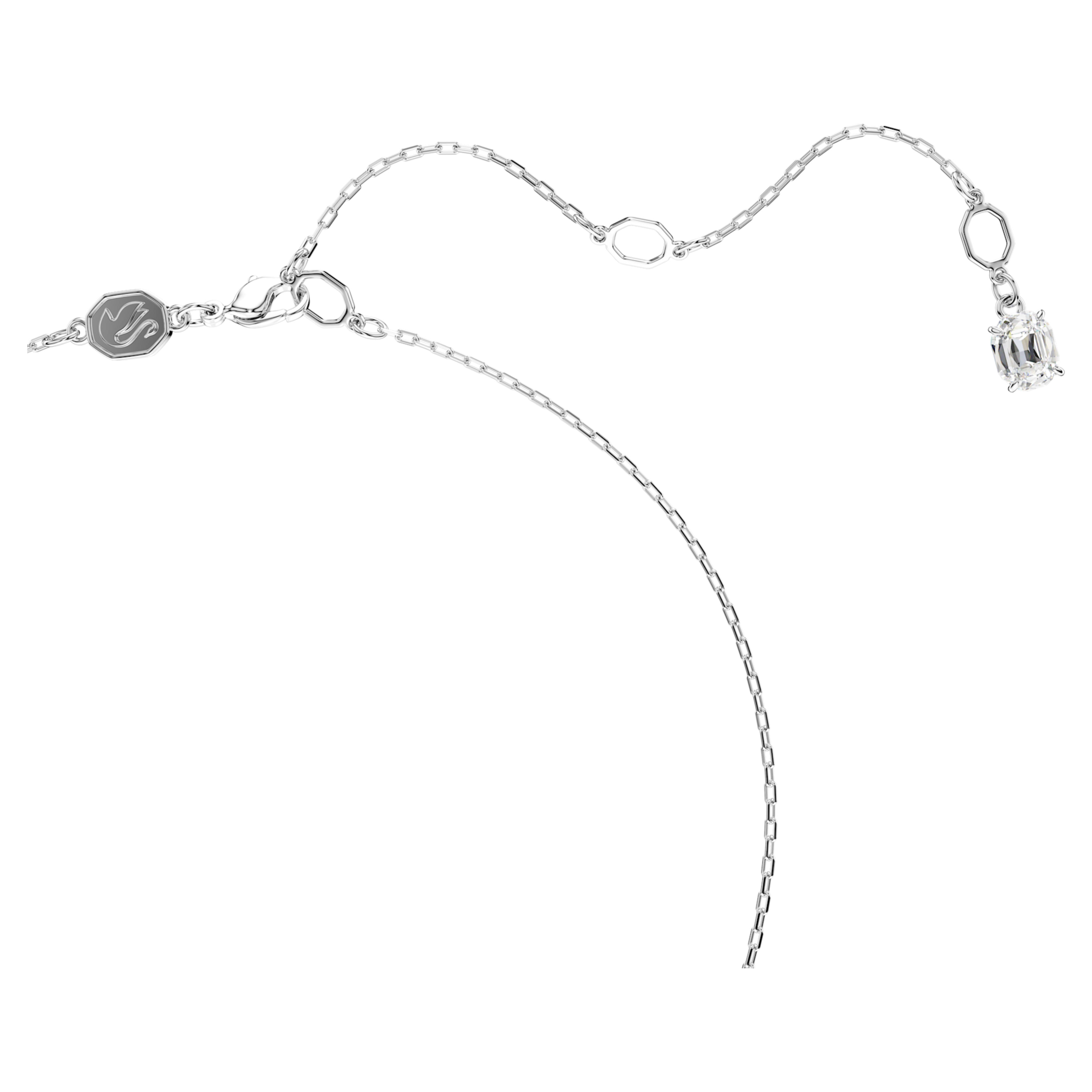 Swarovski Swan Pendant Necklace, Swan, Black, Mixed Metal Finish