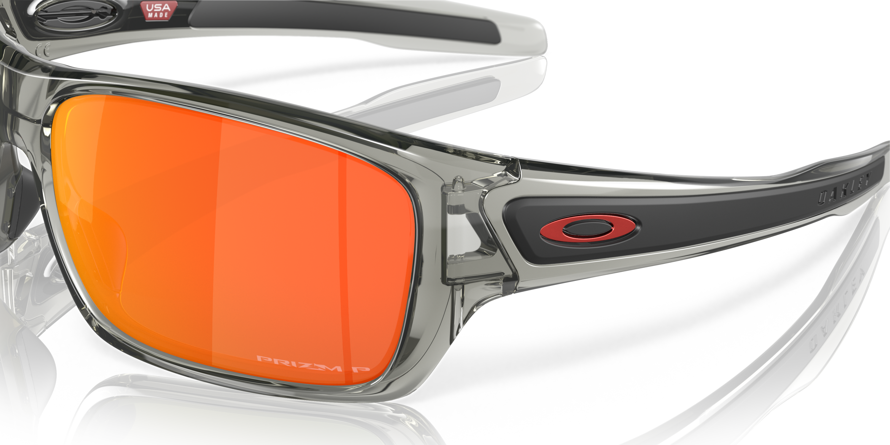 Oakley Turbine Grey Ink/Prizm Ruby Polarized 65 mm Men's