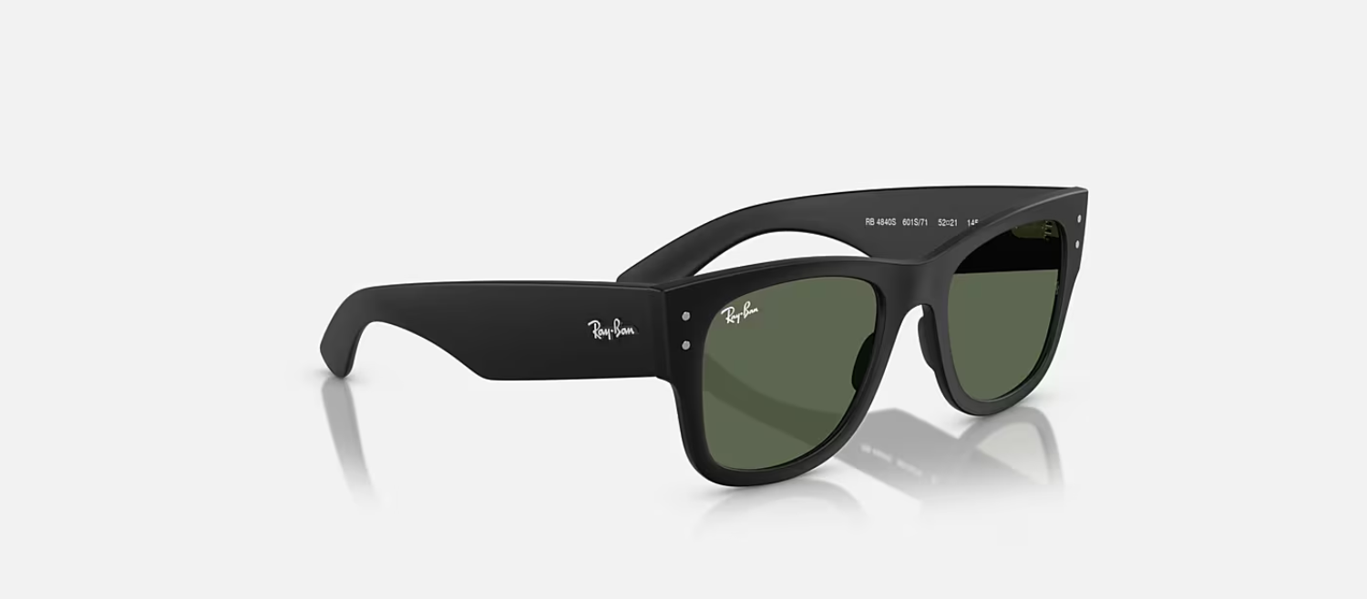 Ray-Ban Mega Wayfarer Liteforce Sand Black/Dark Green 50 mm  display picture 1