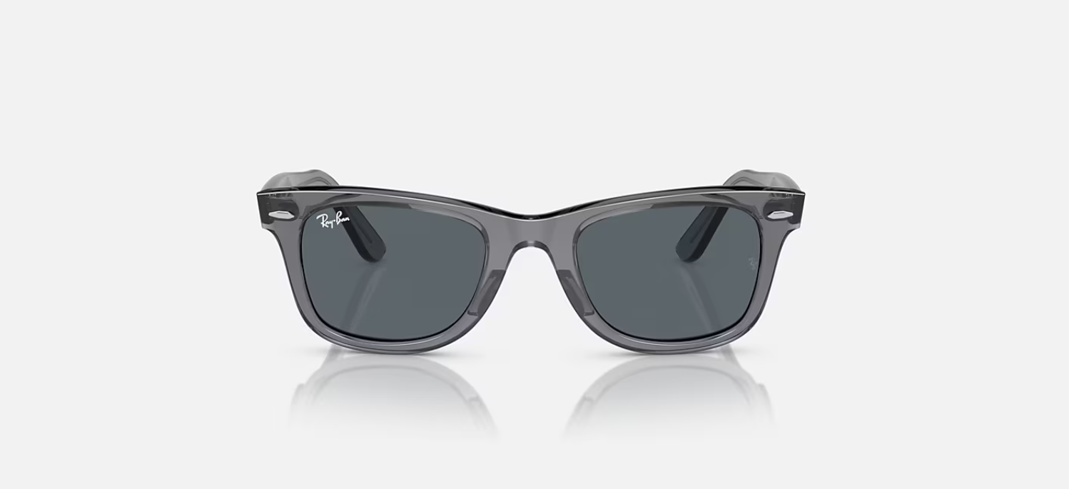 Ray-Ban Original Wayfarer Transparent Gray/Blue 50mm Sunglasses