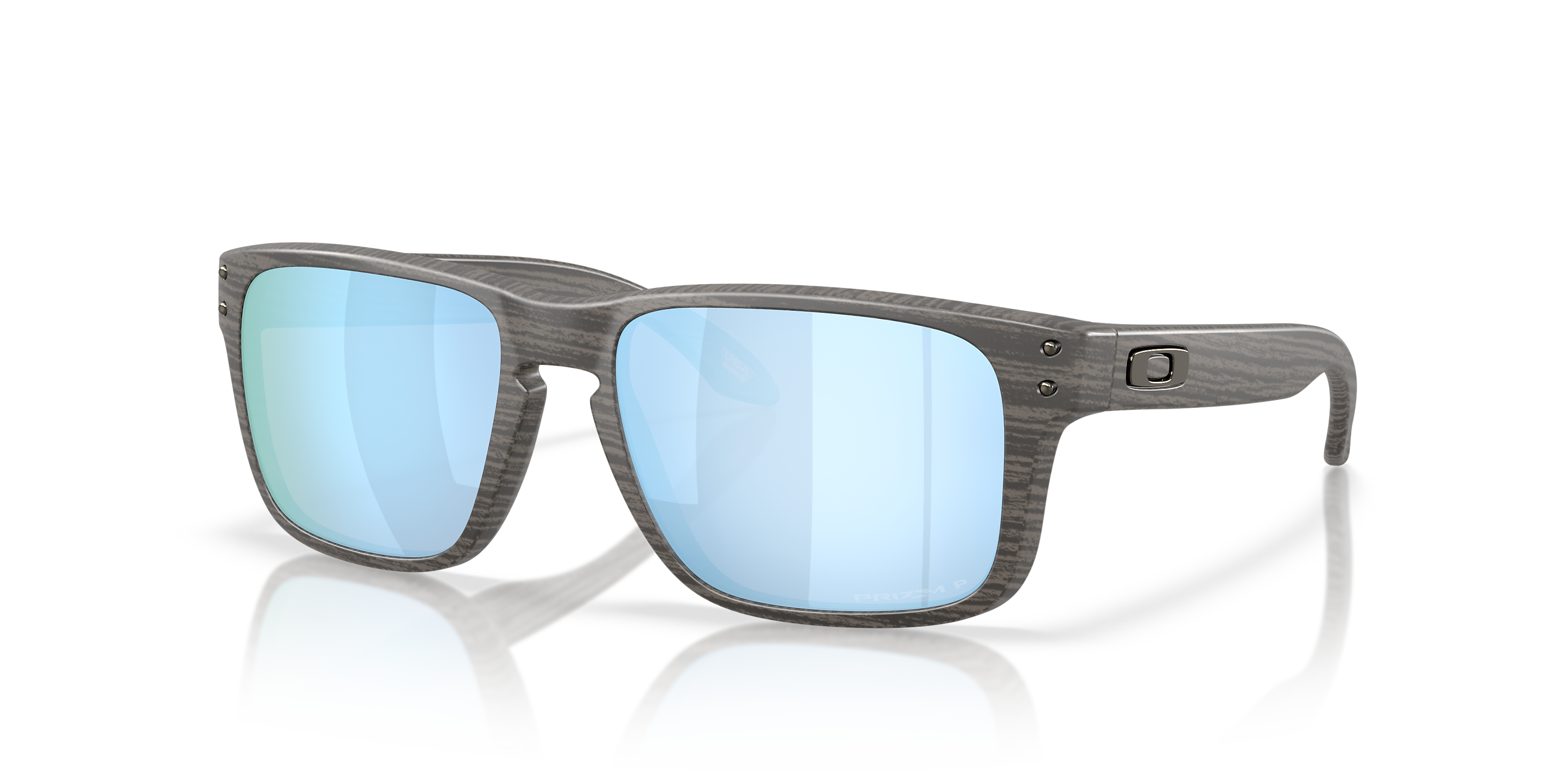 Oakley Holbrook S Woodgrain/Prizm Deep Water Polarized Sunglasses