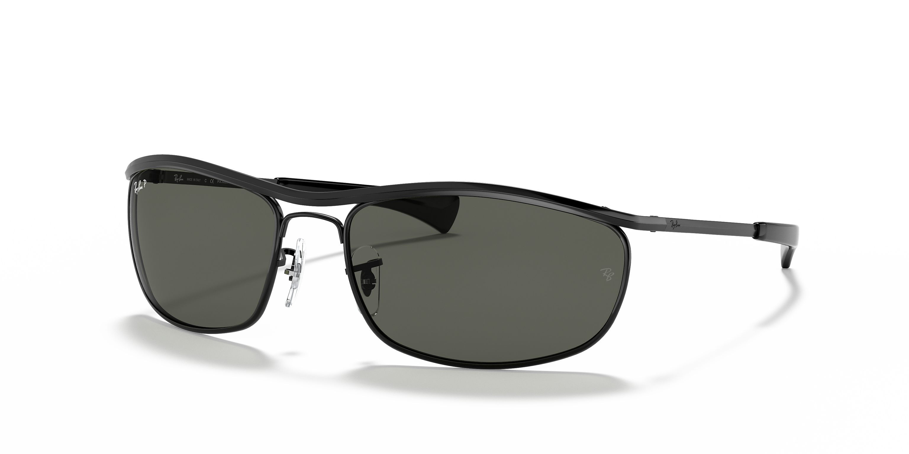 Ray-Ban Olympian I Deluxe Polished Black/G-15 Green Polarized 62