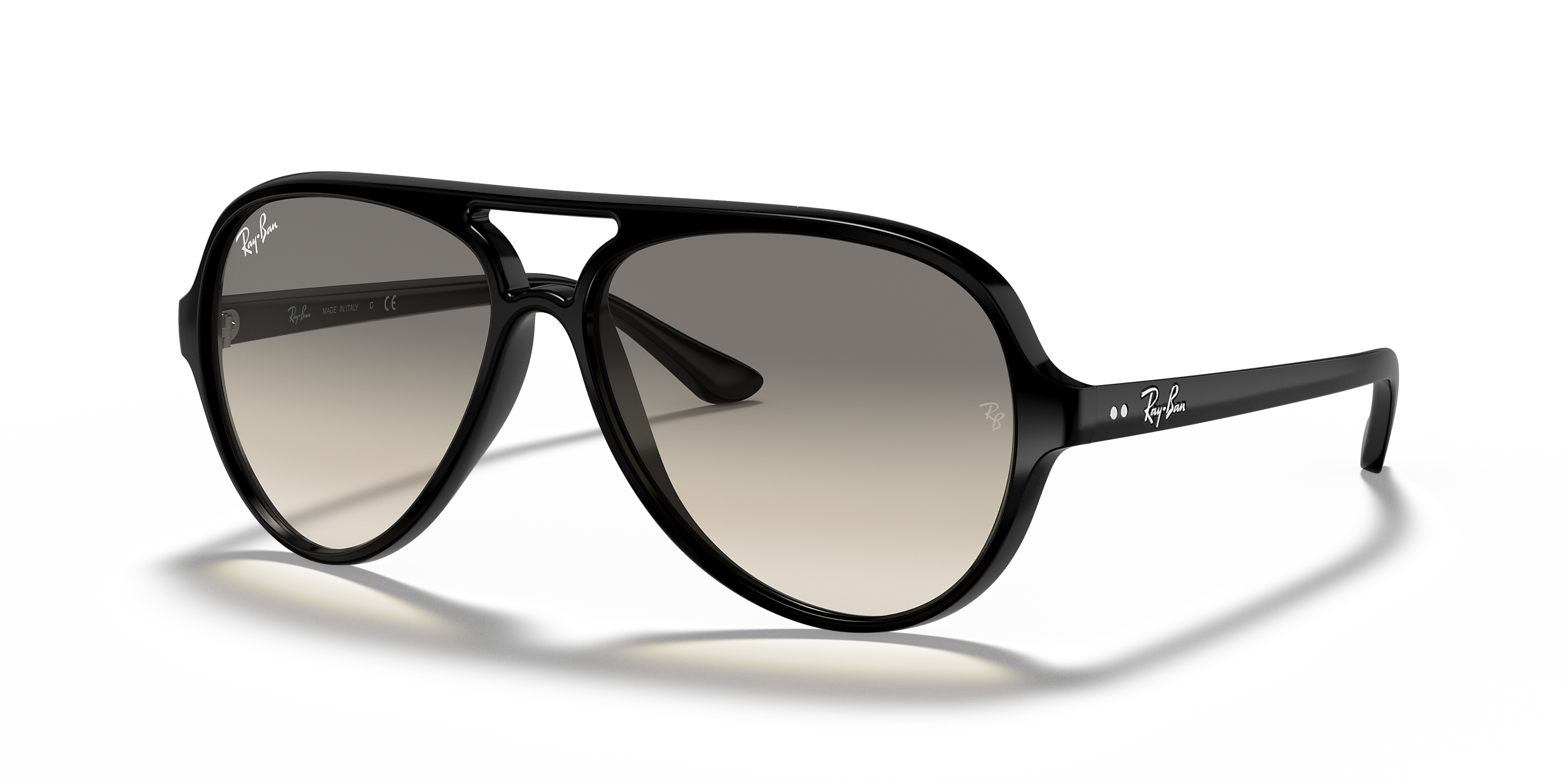 Ray-Ban Cats 5000 Classic Polished Black/Light Grey Gradient 59 mm