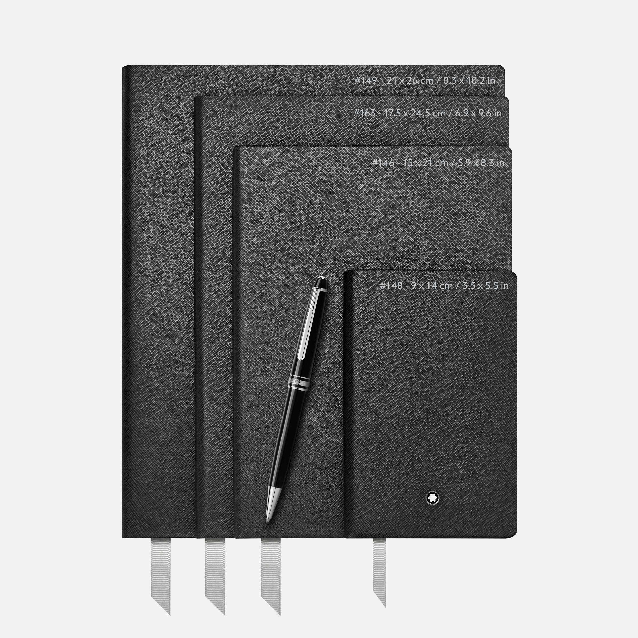 MONTBLANC Notebook #146 ブラック　113294 Montblanc Fine Stationery Lined Small Black Notebook # 146